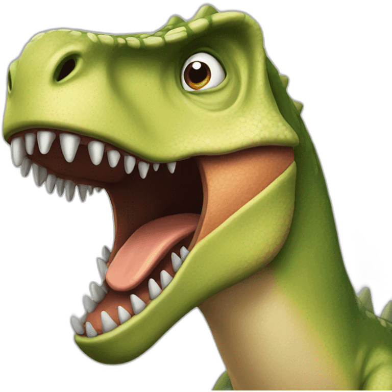 dinosaur with jaw open emoji