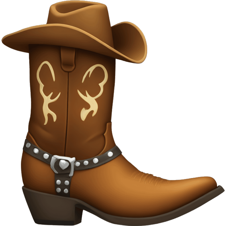 cowboy boot emoji