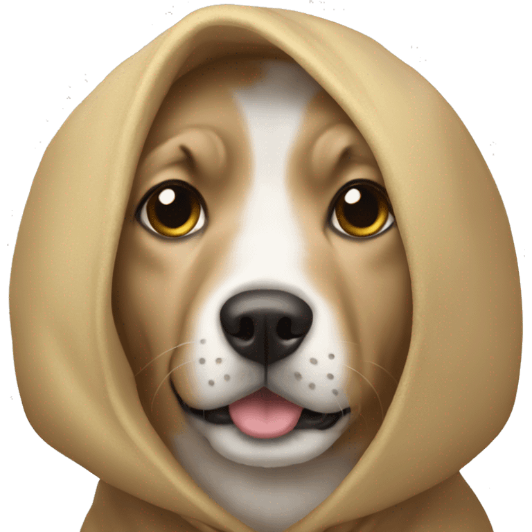 Dog with hodie emoji