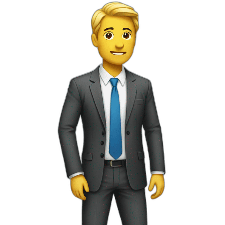 Standing on business  emoji