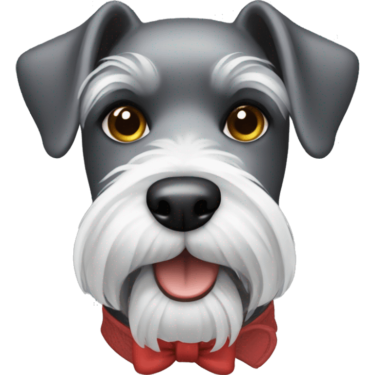 Mini schnauzer dog emoji