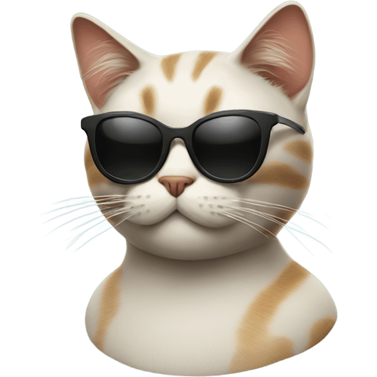 smoking cat with sunglasses emoji