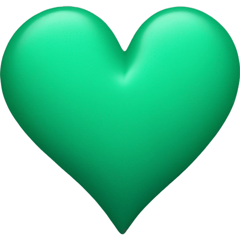 Green and teal heart emoji