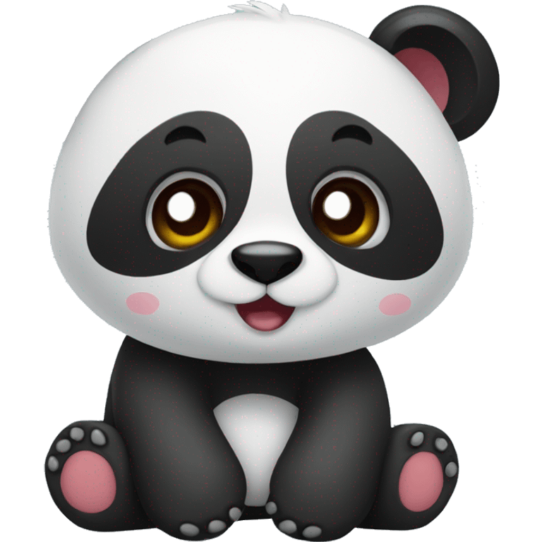 Panda amoureux emoji