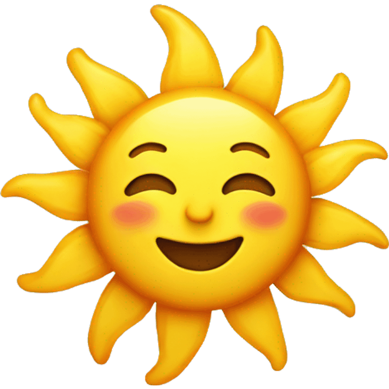 A happy sun emoji emoji