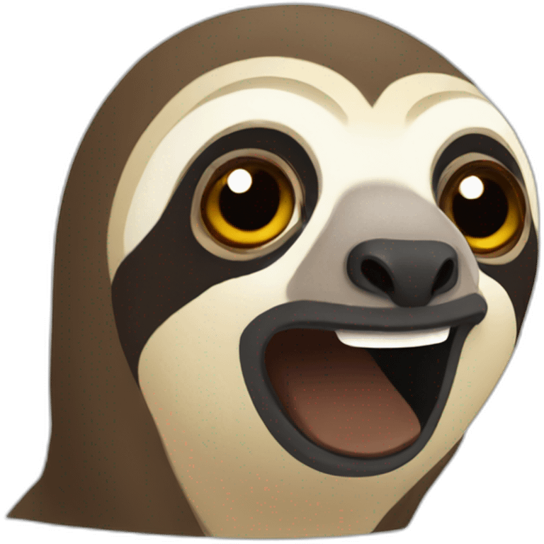 perplexed sloth emoji