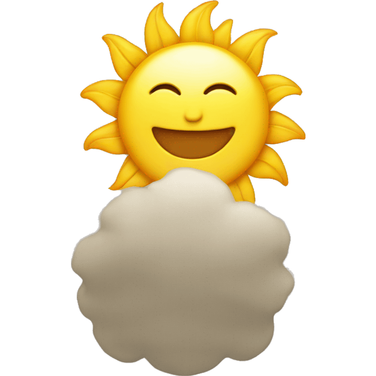 A happy sun emoji emoji