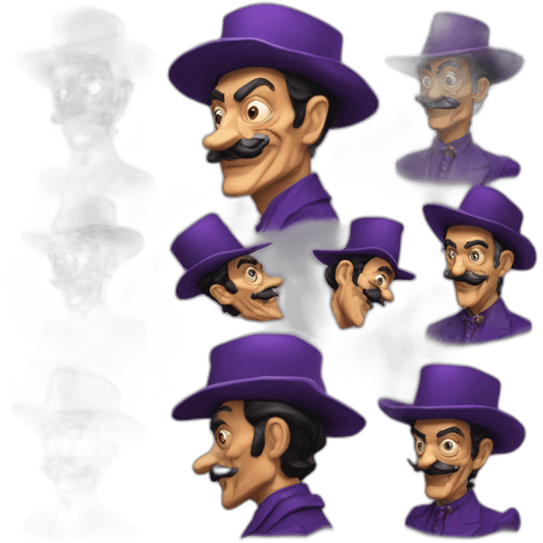 Salvador Dali waluigi emoji