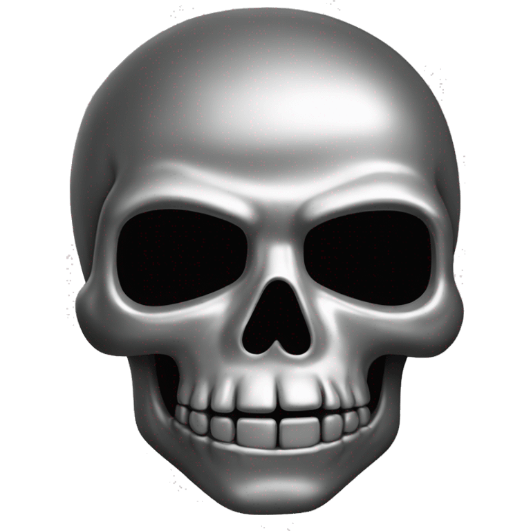 Metalic skull emoji