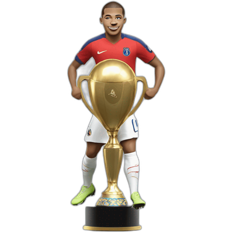 mbappe with the champion's league emoji