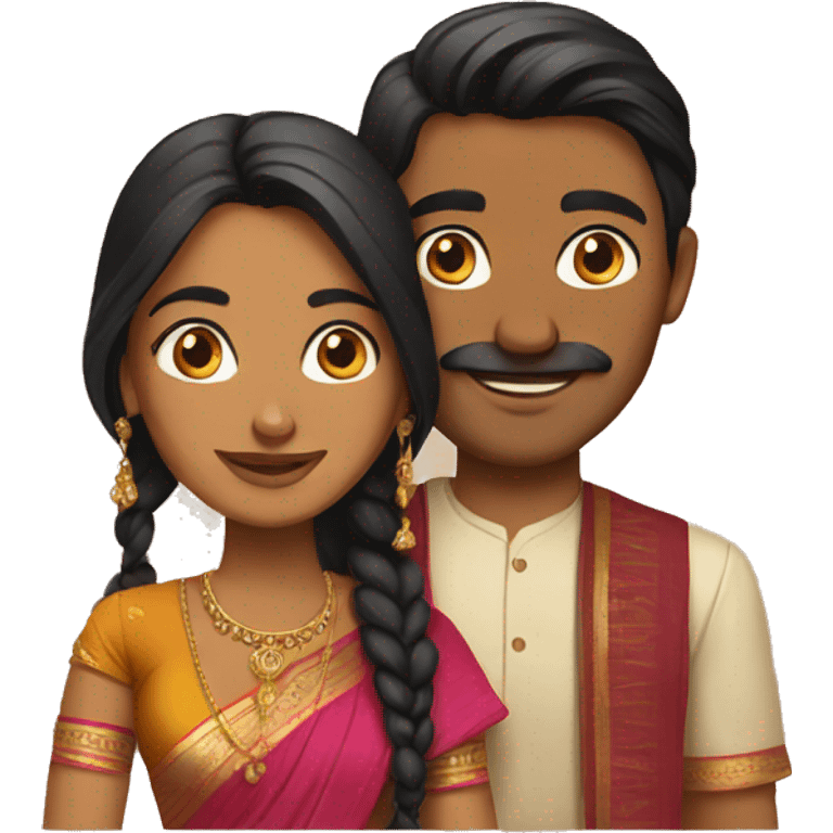 indian couple  emoji