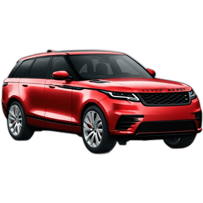 Range rover car red velar emoji