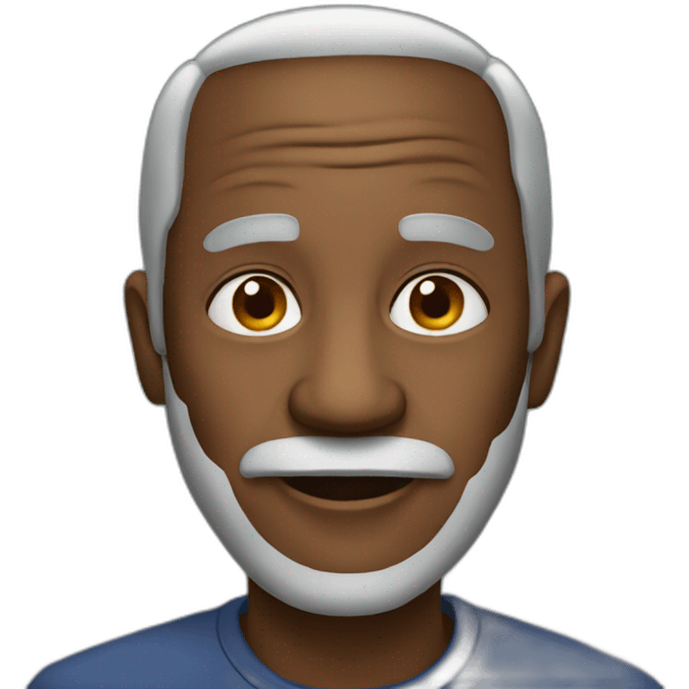 a old black man emoji