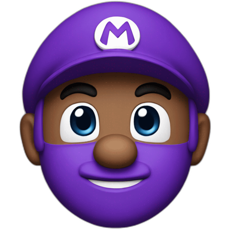 super mario with purple cap emoji