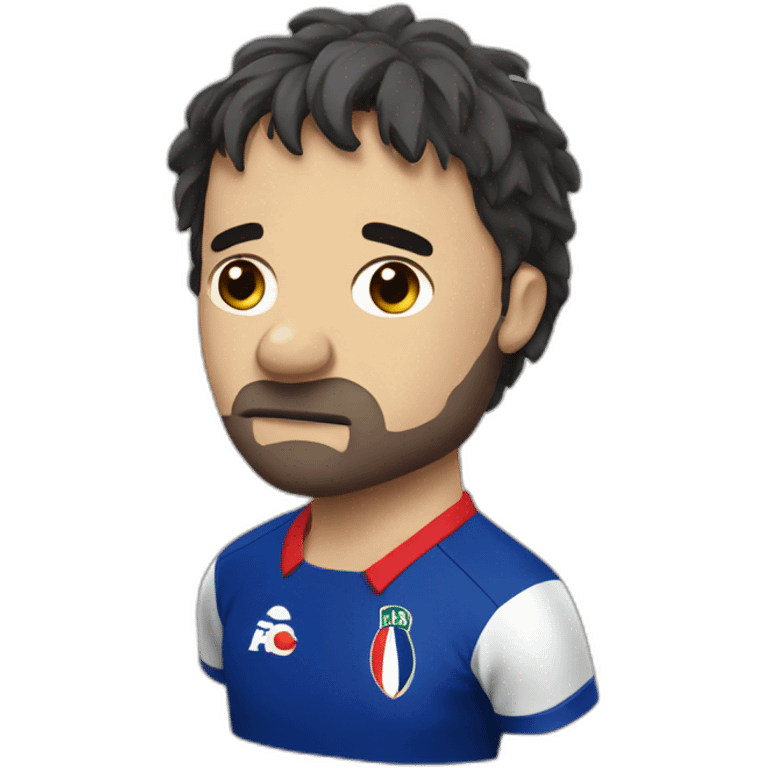 Sad french rugby fan emoji