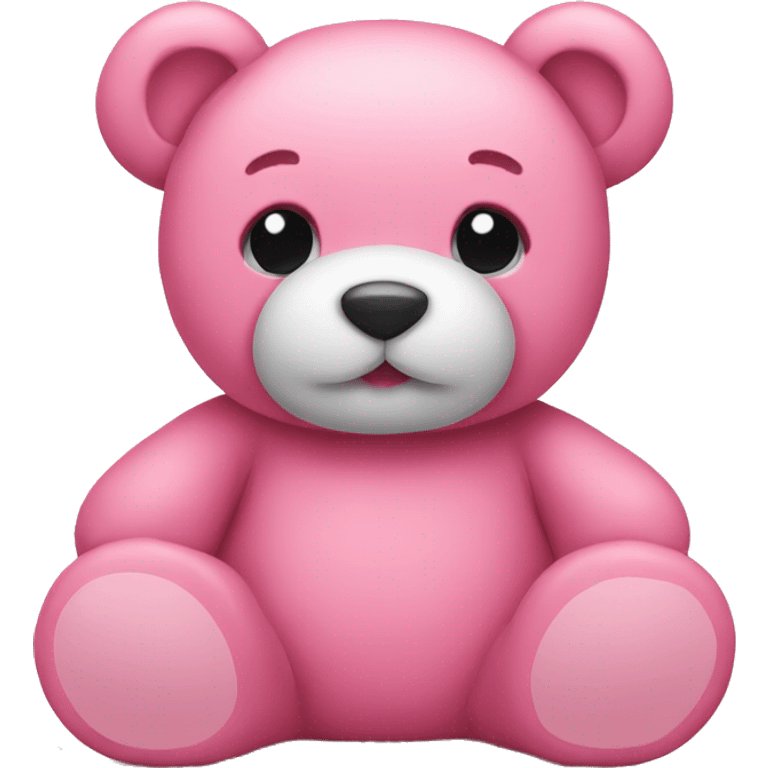 Pink teddy bear emoji