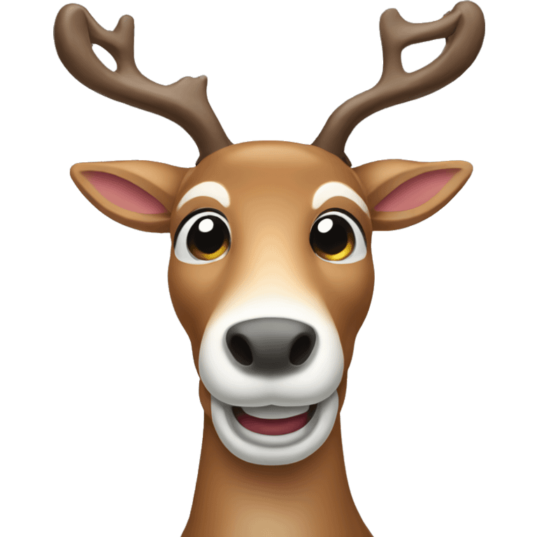 Christmas reindeer emoji