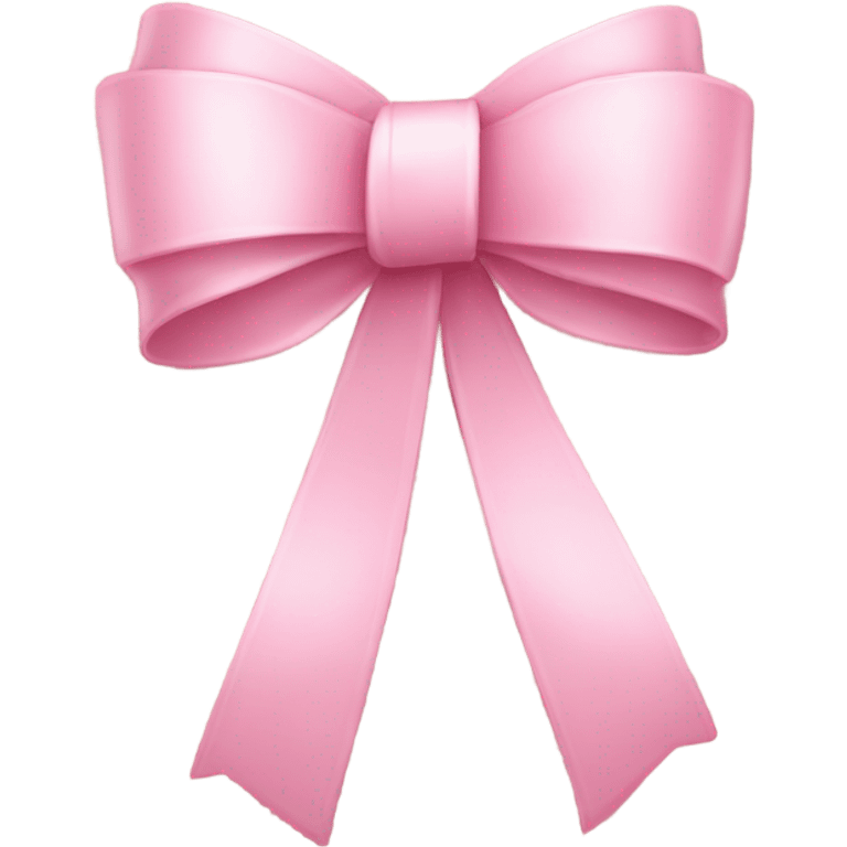 light pink ribbon bow emoji