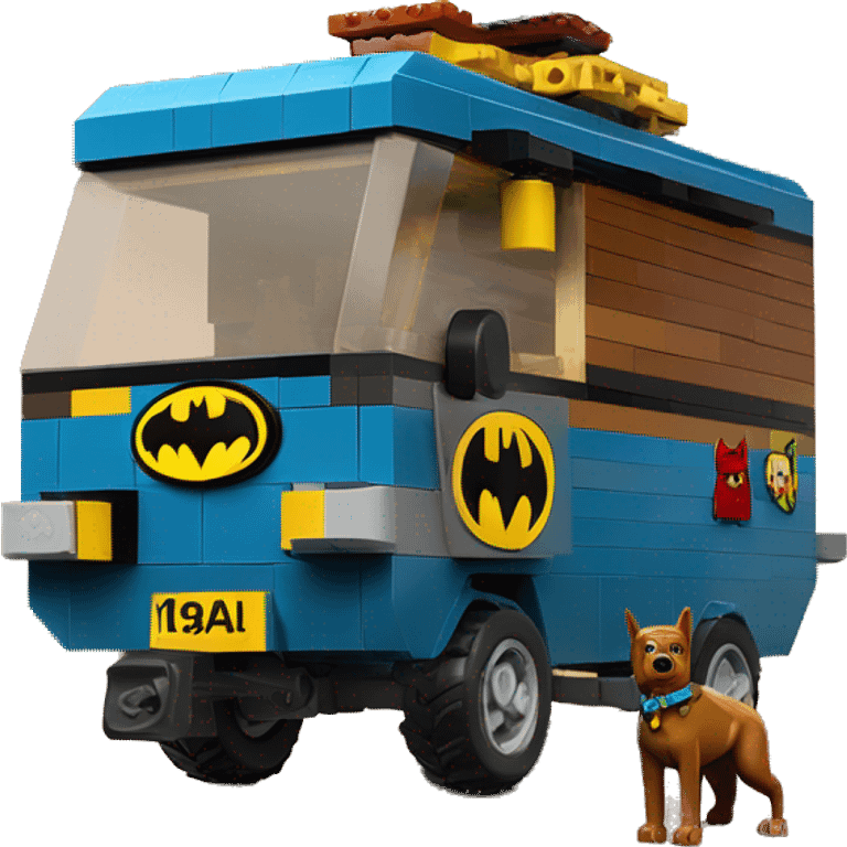 Lego Batman and Scooby 1865 caravan  emoji