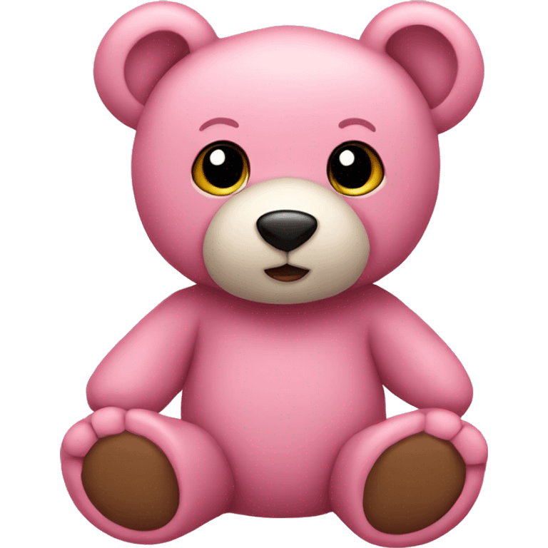 teddy bear pink emoji