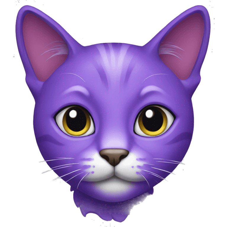 Purple cat emoji