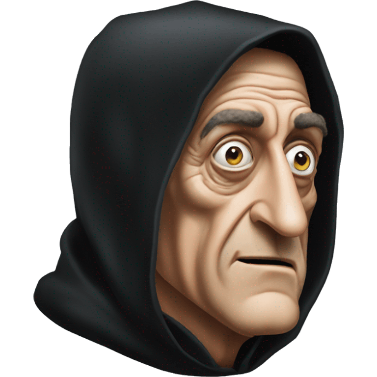 marty feldman black hood squint emoji