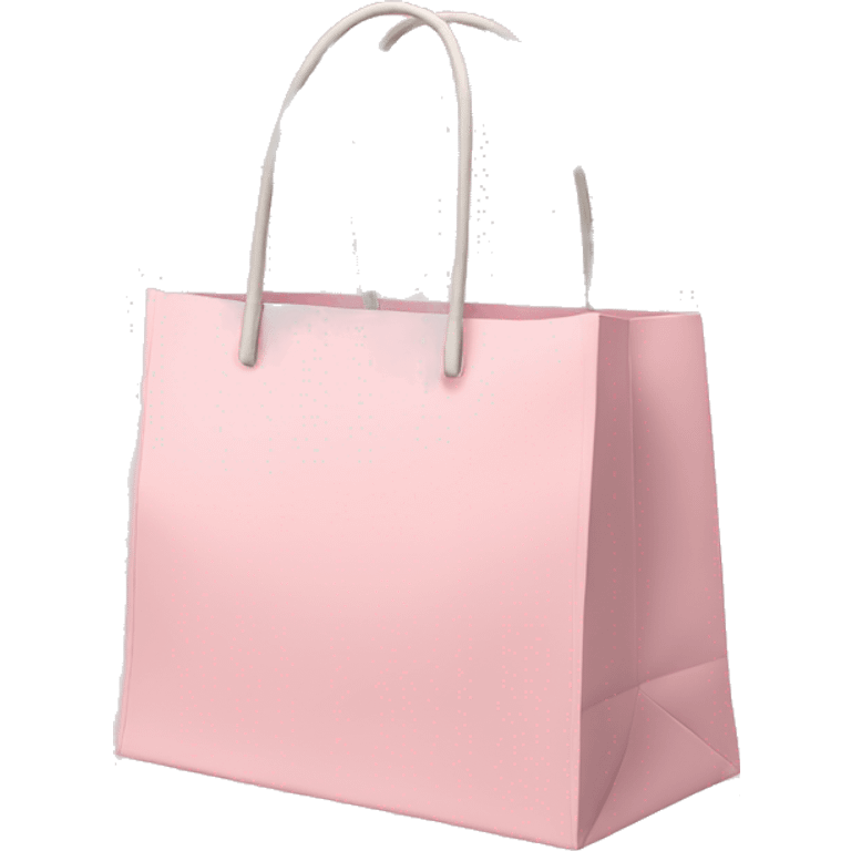 Shopping bag pastel pink  emoji