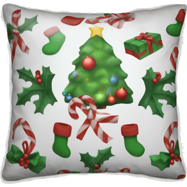 Christmas pillow emoji