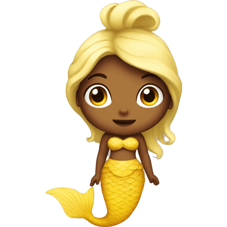 Yellow mermaid emoji