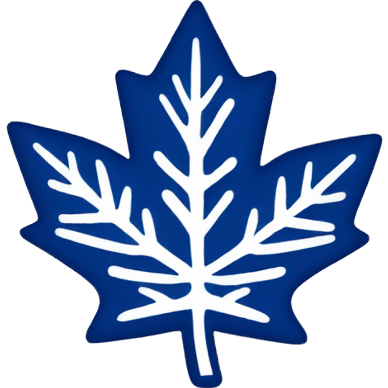 toronto maple leafs logo in blue emoji