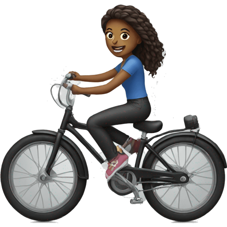 girl on bike emoji