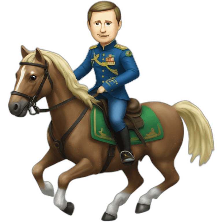 zelensky riding putin emoji