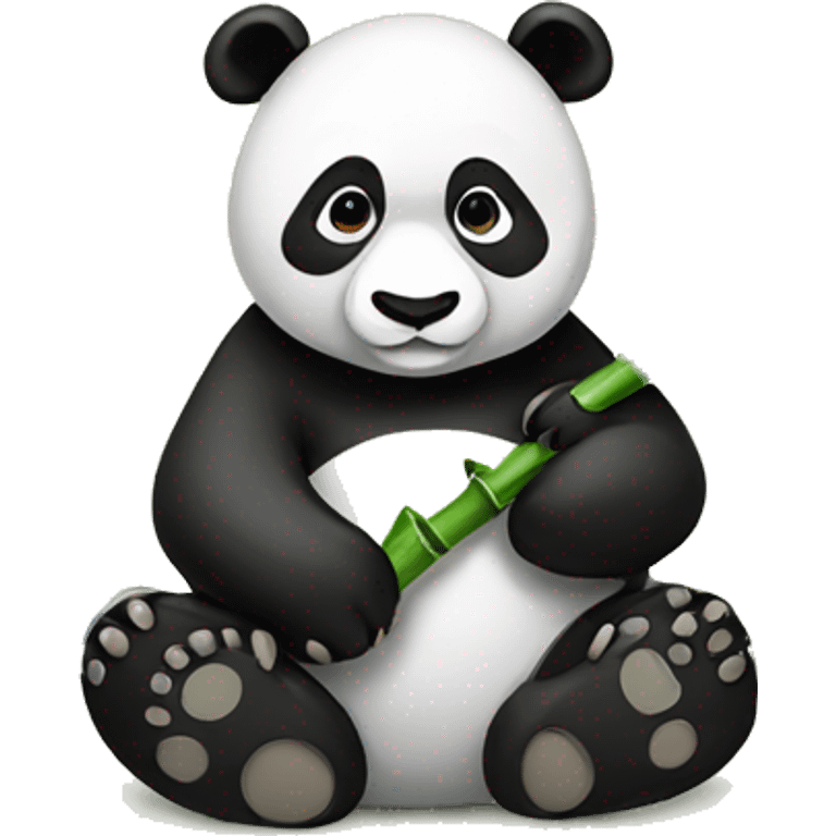 panda with bamboo  emoji