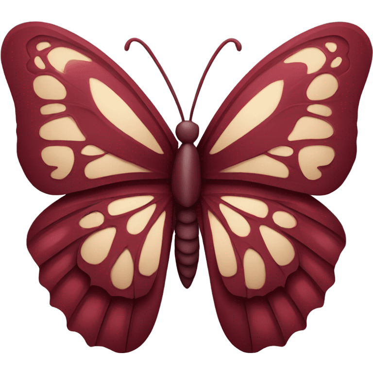 burgundy butterfly emoji