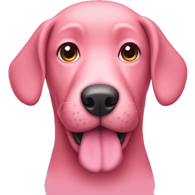 Pink dog  emoji