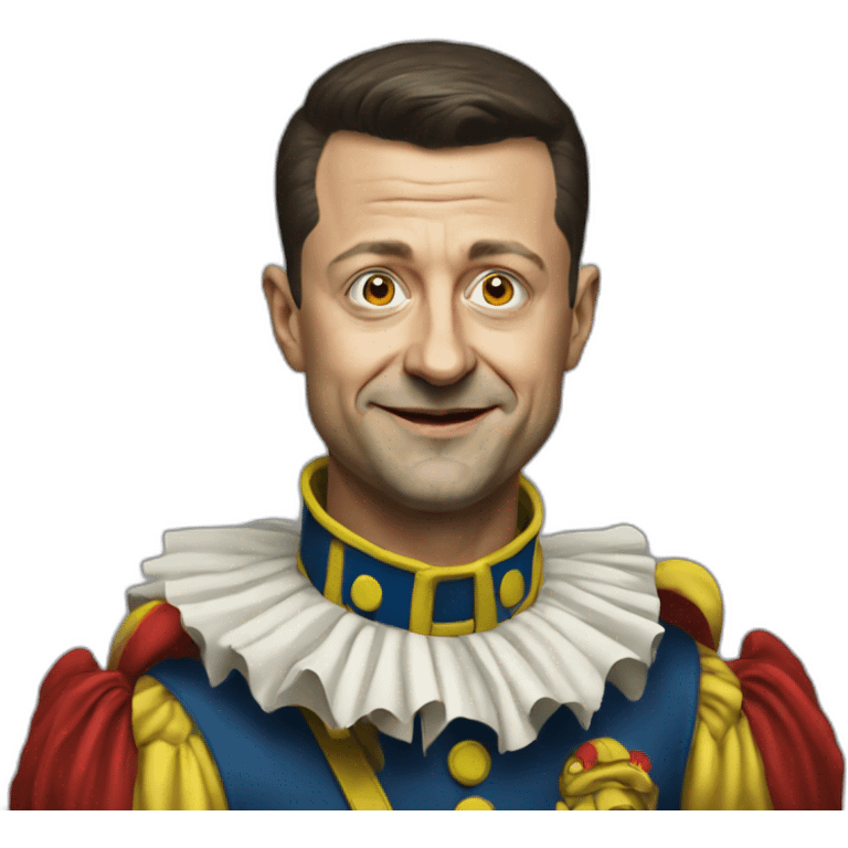 Volodymyr Zelenskyy war-clown emoji