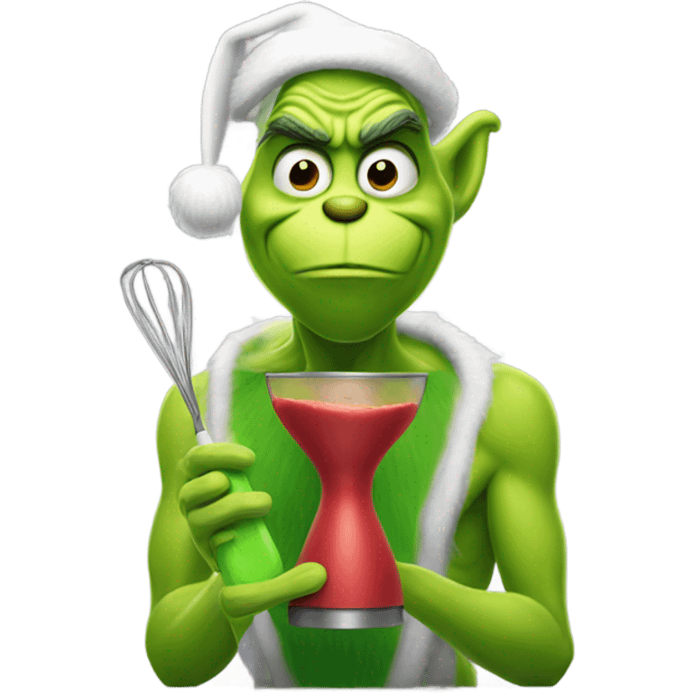 grinch holding blender emoji