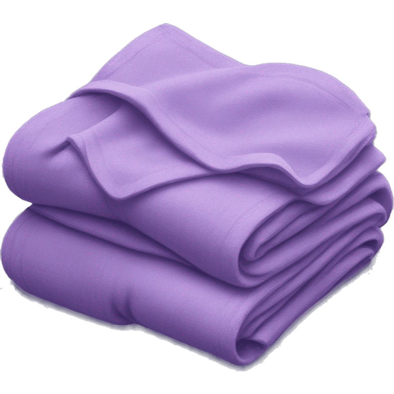 A violet folded blanket emoji