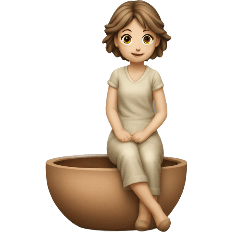 Girl pottery emoji