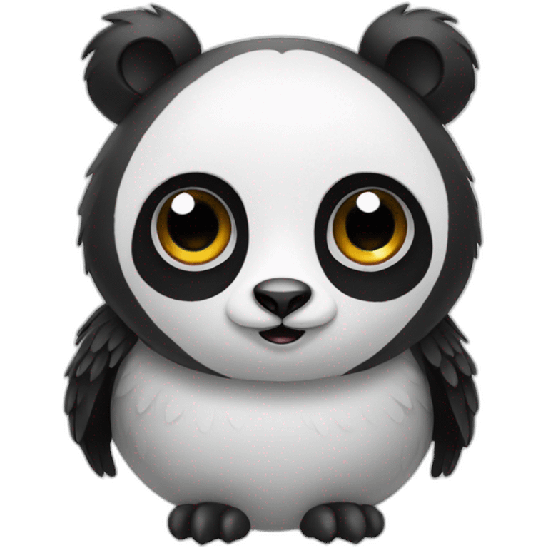 Panda owl emoji