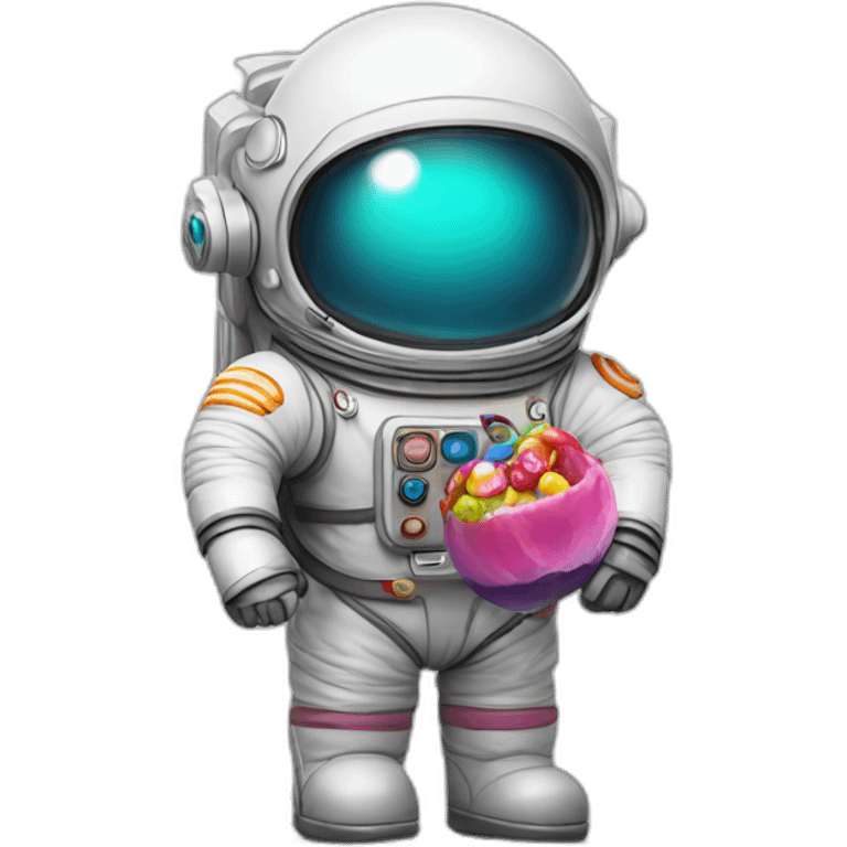 A Scotish atronaut with a candy emoji