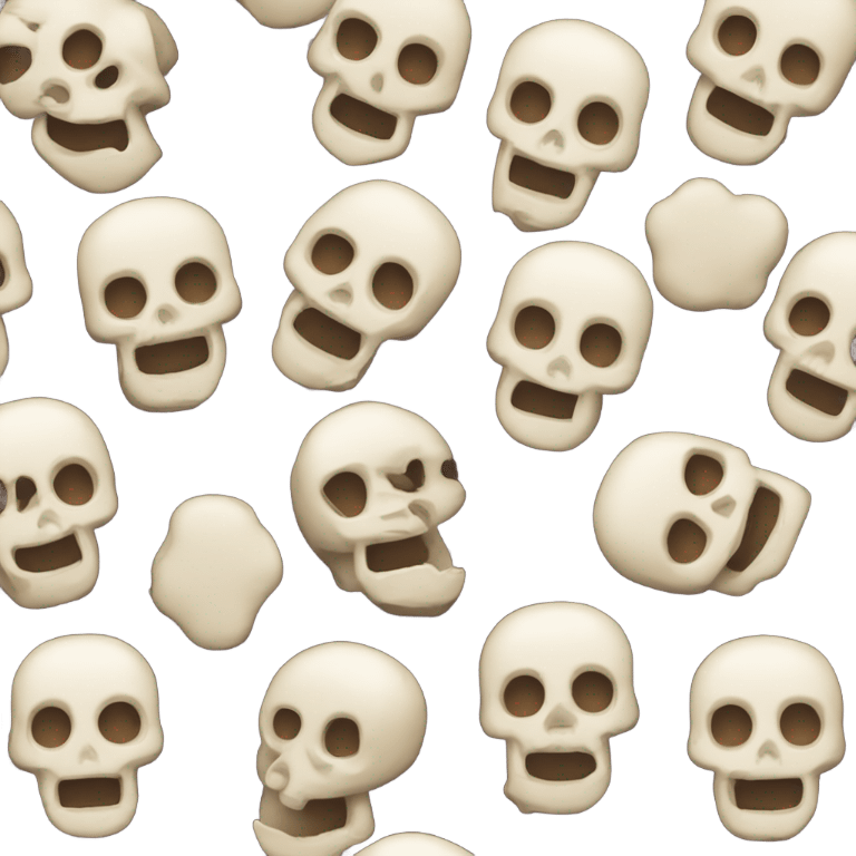 Skull face emoji