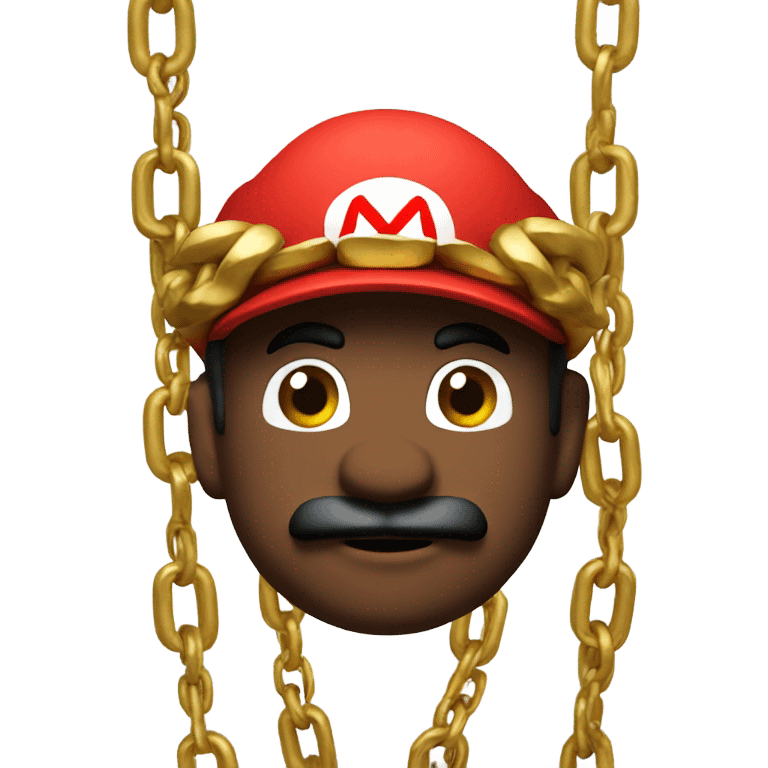 Mario wearing a large gold chain  emoji