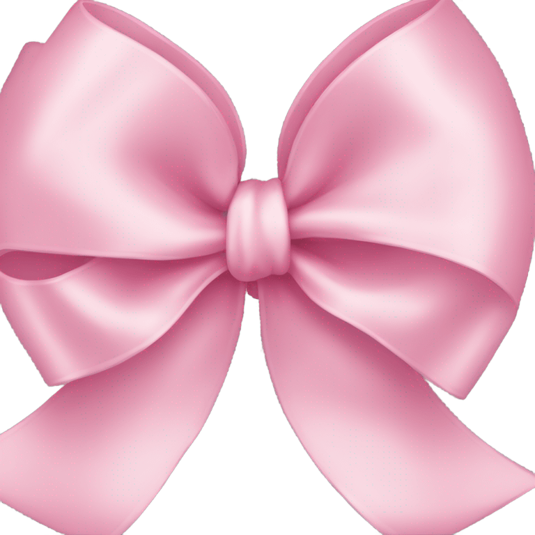 light pink ribbon bow emoji