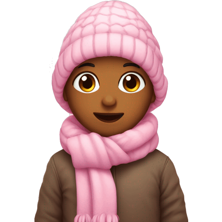 Pink winter cute  emoji