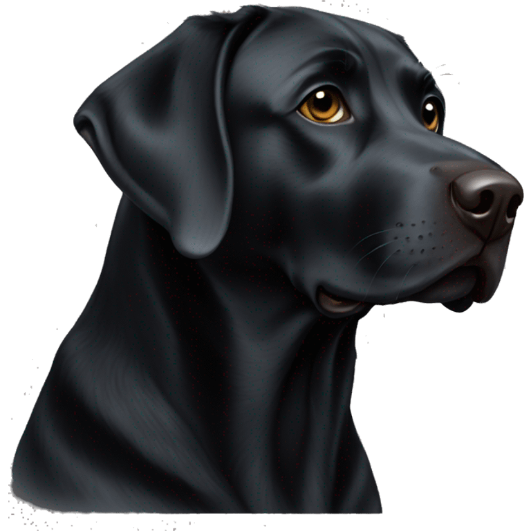 black lab emoji