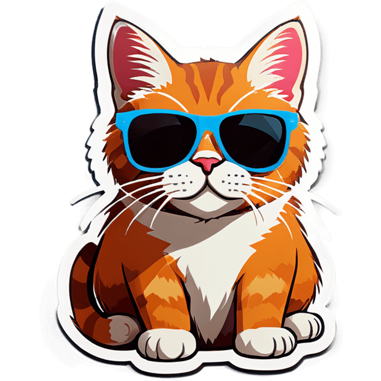 Cat with sunglasses emoji