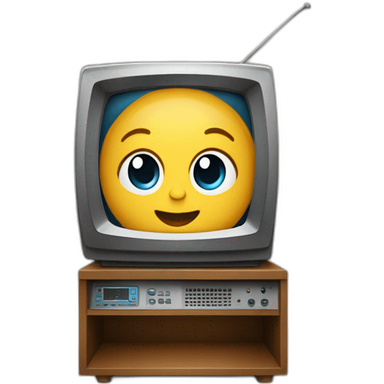 Bébé dans une télé emoji