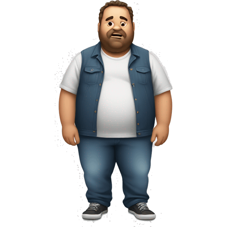 fat guy doing the griddy emoji