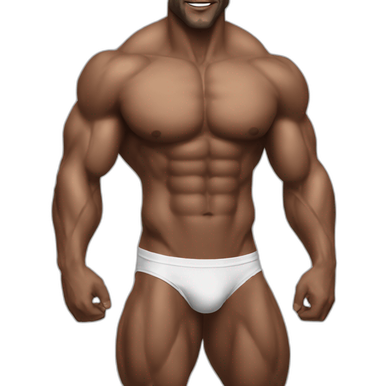 muscle guy bikini emoji